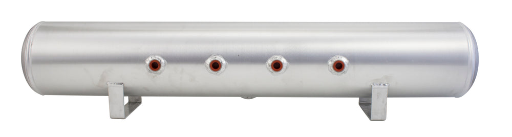Air Lift Performance 4 Gallon Aluminum Air Tank; (2) 1/4in & (2) 3/8in end ports; 6in D X 30in L | AIP 11956