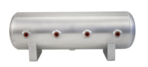 Air Lift Performance 2.5 Gallon Aluminum Air Tank; (4) 1/4in face ports; 6in D X 20in L | AIP 11958