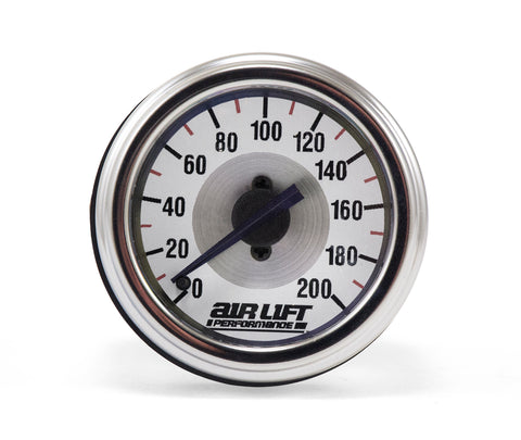 Air Lift Performance Single Needle Air Gauge
