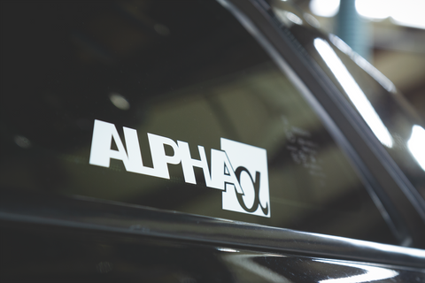 Alpha Performance One Color Die-Cut Decal - Silver