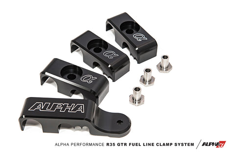 ALPHA Performance R35 GT-R Fuel Line Clamp System