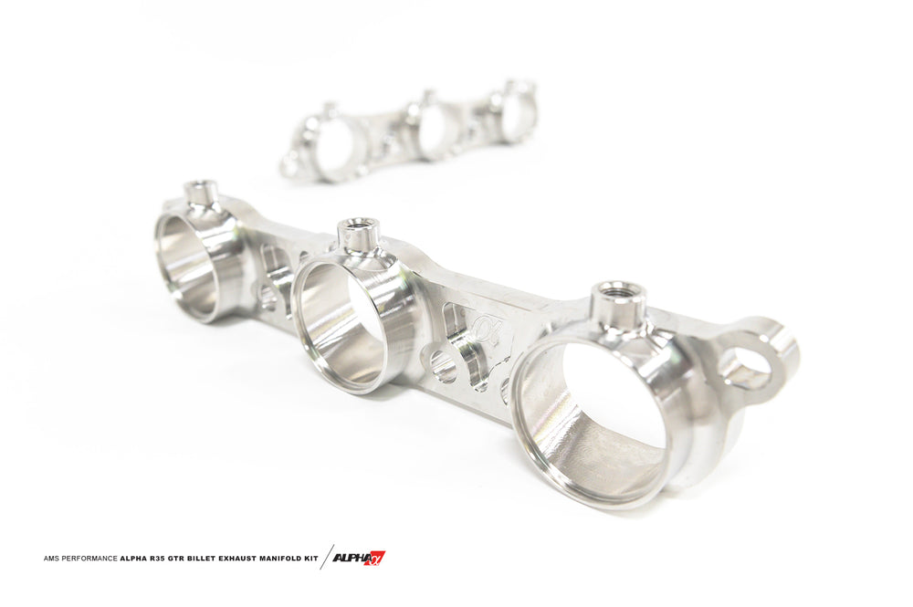 ALPHA Performance R35 GT-R Billet Exhaust Manifold Flange Kit (2.0" Primaries w/ EGT Ports)