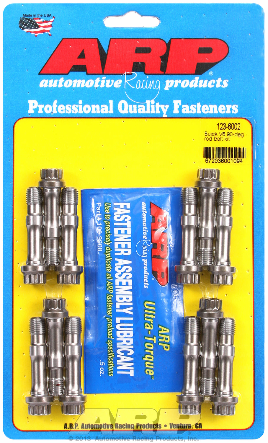 Pro Series ARP2000 Complete Rod Bolt Kit for Buick 90° V6 (cap screw type) 1.700˝ UHL, fits Grand Na