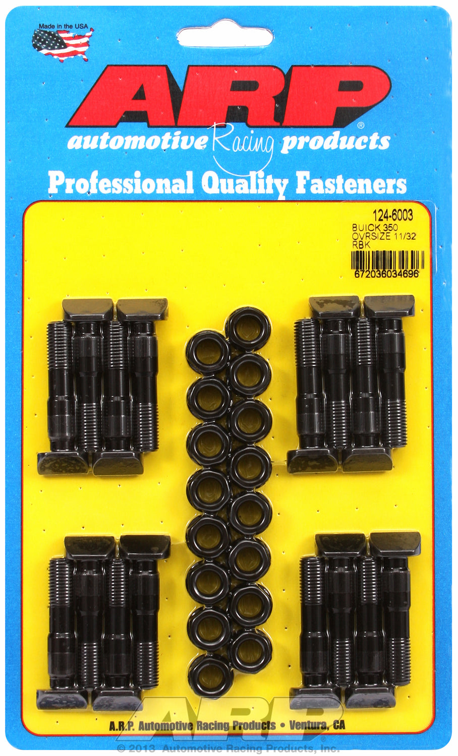 Hi-Perf 8740 Complete Rod Bolt Kit for Buick 350 cid (1968-73) .015 in. oversize 11/32˝