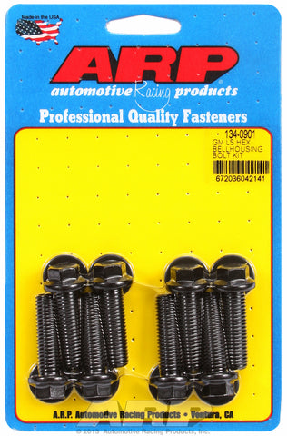 Bellhousing Bolt Kit for Chevrolet Gen III/LS Series small block Black Oxide Hex Head