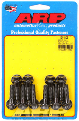 Header Bolt Kit For Chevrolet 3/8˝ wide header flange - 6.2L (LT1/LT4) Black Oxide 12-Pt Head