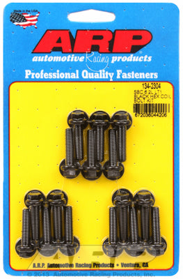 Coil Bracket Bolt Kit for Chevrolet 6.2L (LT1/LT4) Black Oxide - Hex Head