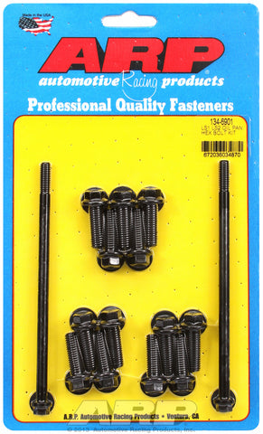 Hex Head Black Oxide Oil Pan Bolt Kit for Chevrolet Gen III/IV LS Series small block