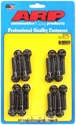 Hex Head Black Oxide Intake Manifold Bolts for Chevrolet 502 cid, 1.500˝ U.H.L.