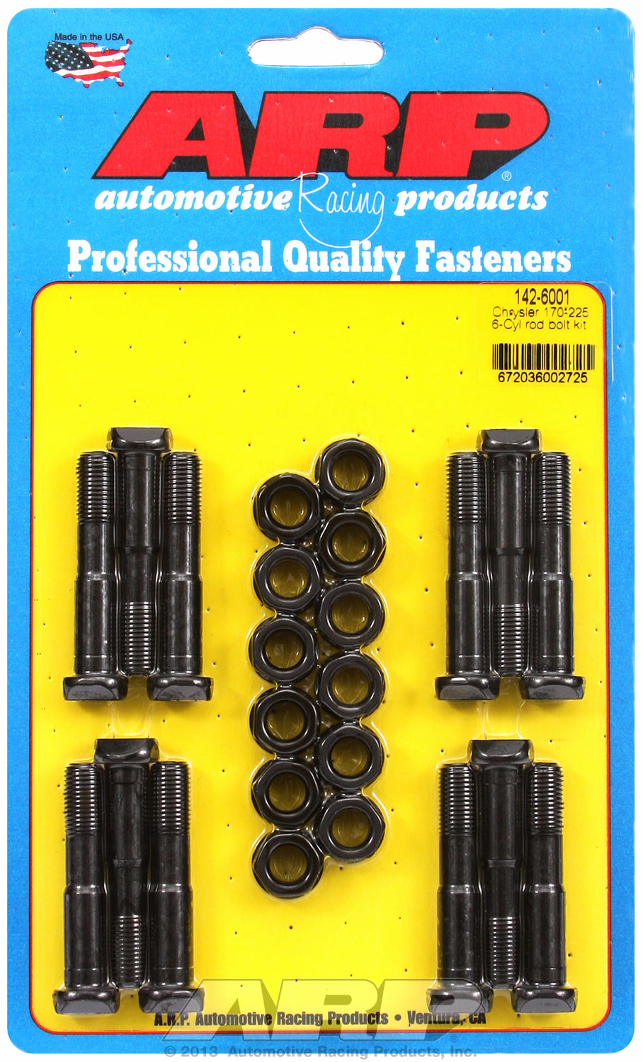 Hi-Perf 8740 Complete Rod Bolt Kit for Chrysler 170-225 cid Slant Six (1976 & earlier)