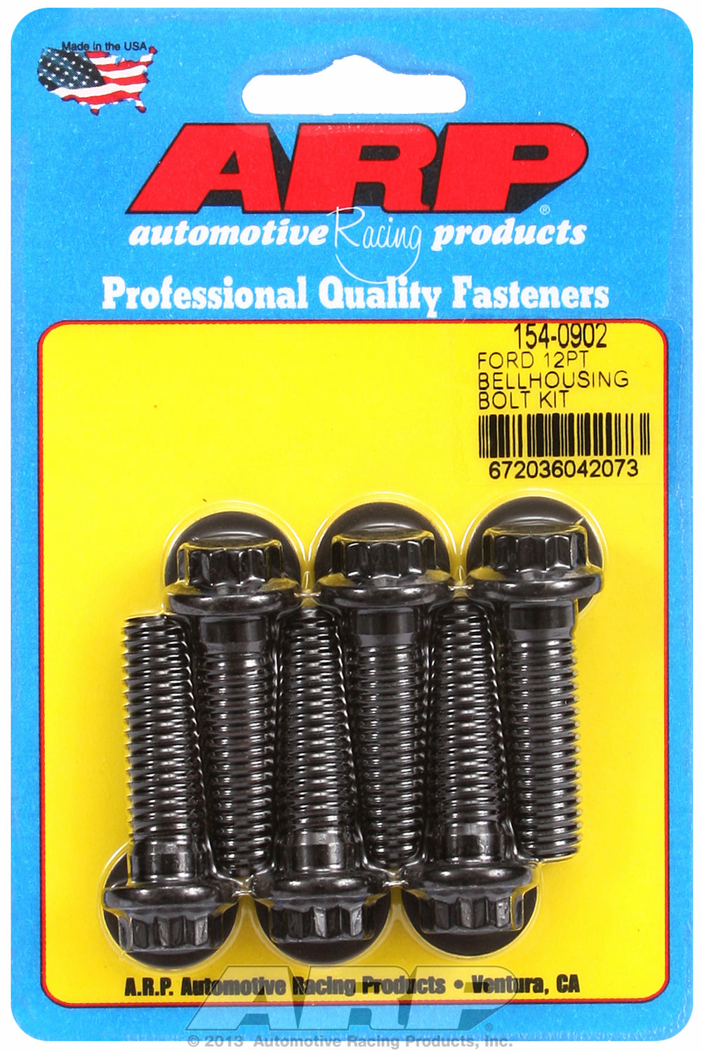 Bellhousing Bolt Kit for Ford 289-302-351W small block - Automatic Transmission Black Oxide 12-Pt He