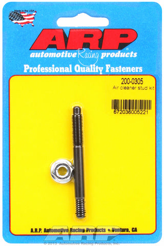 Black Oxide 1/4in x 2.700  air cleaner stud kit