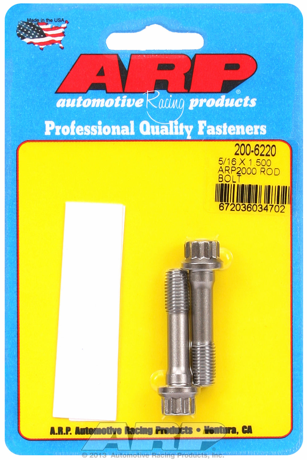 ARP2000 General Replacement Rod Bolt Kit 2-pc