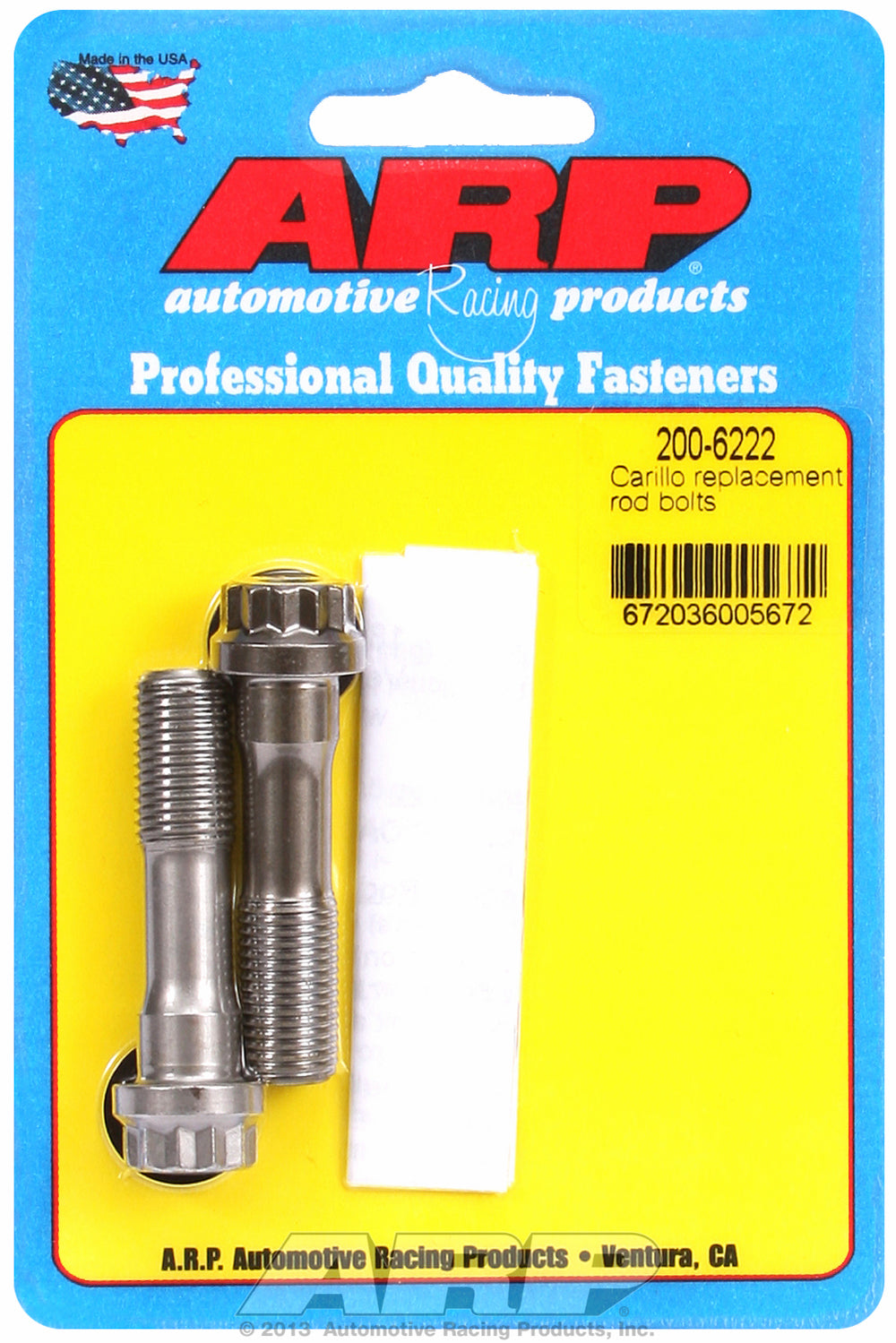 ARP2000 General Replacement Rod Bolt Kit 2-pc Carillo Replacement