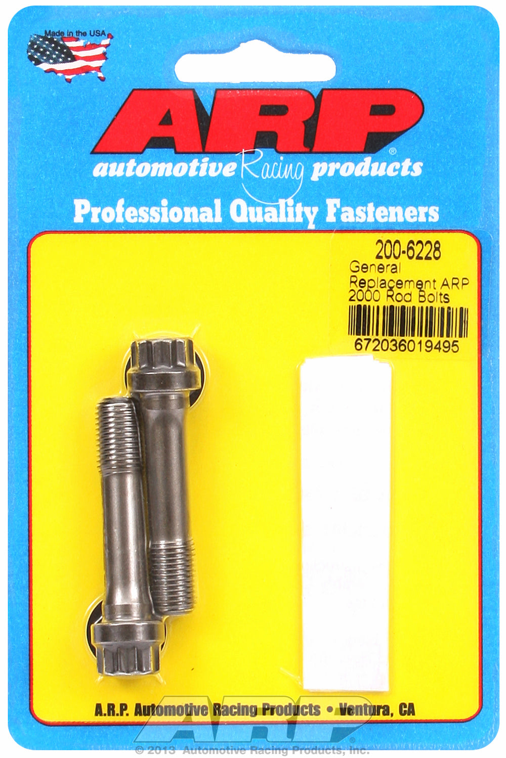 ARP2000 General Replacement Rod Bolt Kit 2-pc