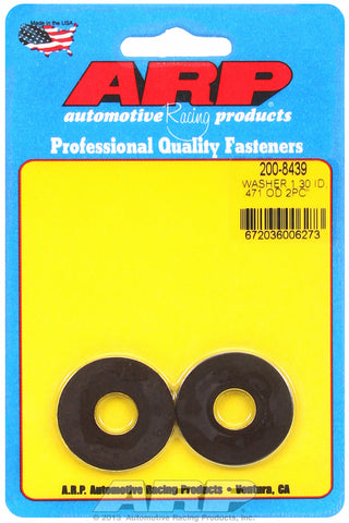 Black Oxide 2-PC Pack SAE Special Purpose Washers w/ Chamfer