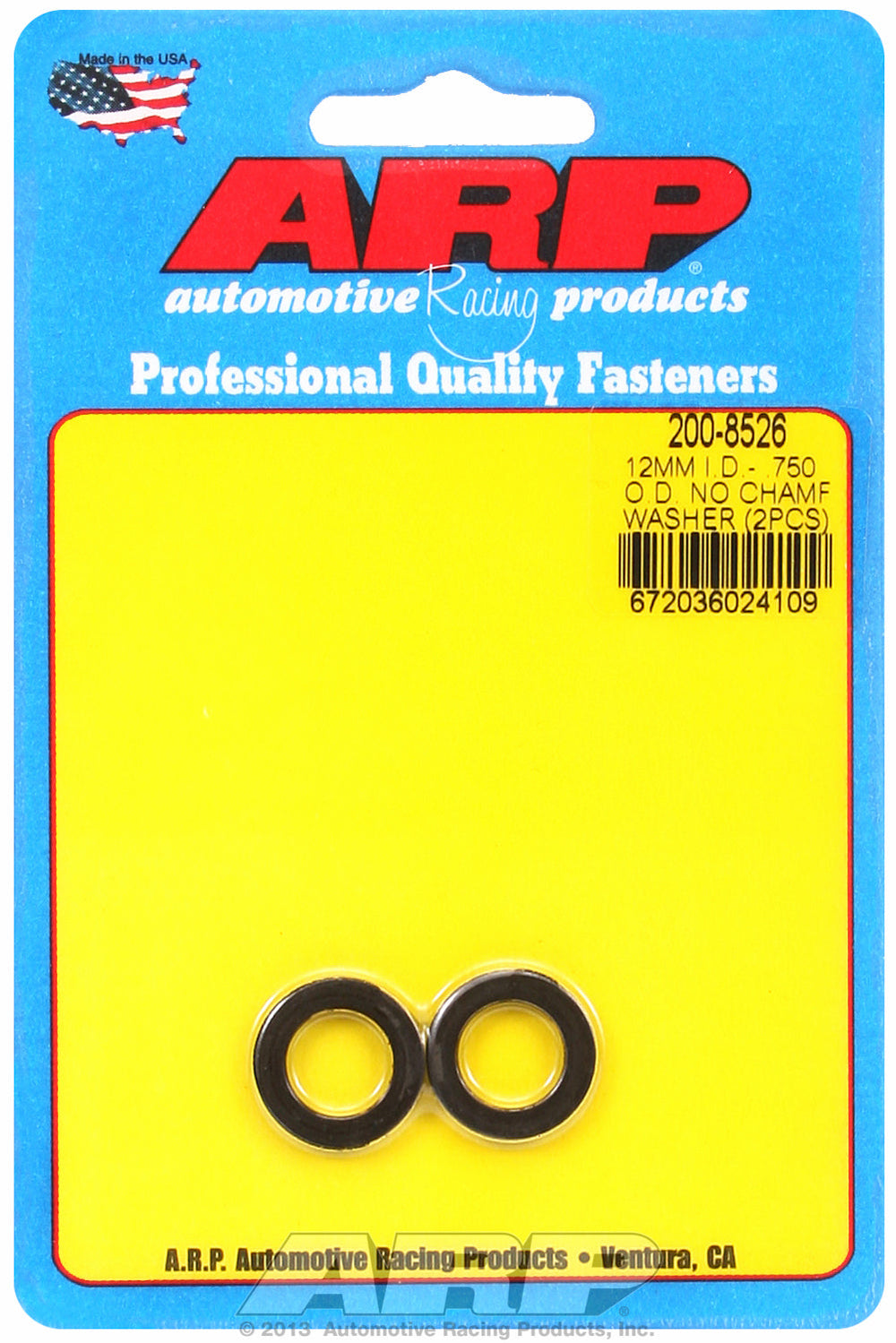 Black Oxide 2-PC Pack Metric Special Purpose Washers