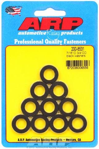 Black Oxide 10-PC Pack SAE Special Purpose Washers