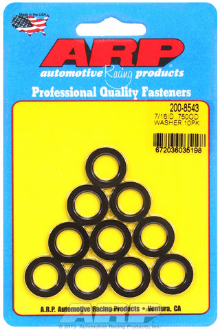 7/16 ID .750 OD black washers