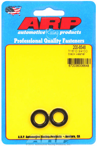 Black Oxide 2-PC Pack SAE Special Purpose Washers w/ Chamfer