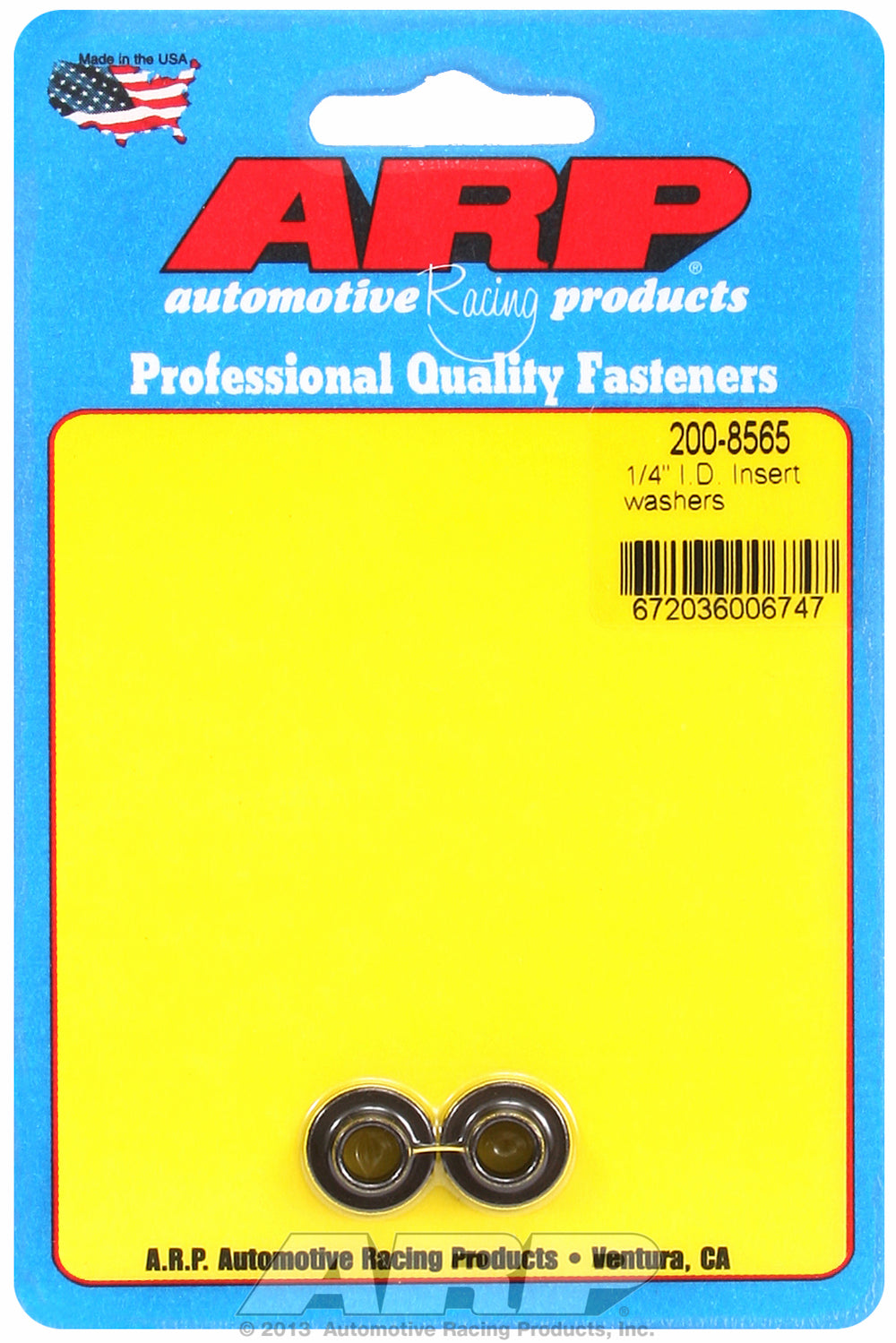 2-PC Pack Insert Washer 1/4 Inner Dia.
