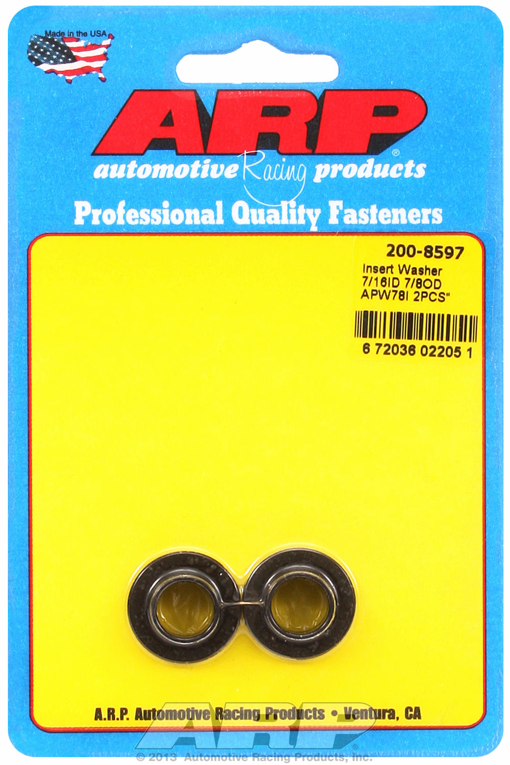 2-PC Pack Insert Washer 7/16 Inner Dia.