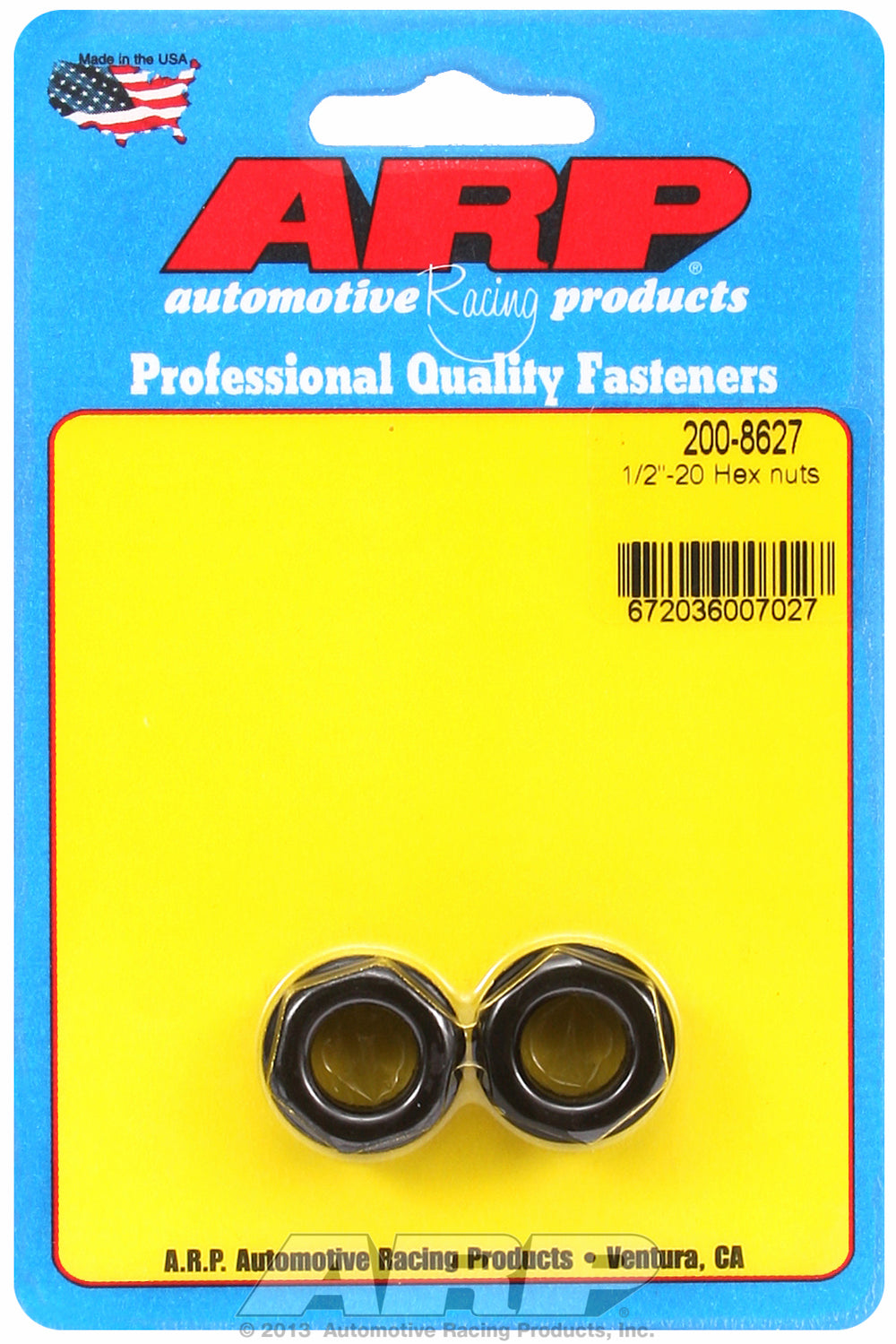 1/2-20 2-PC Pack Hex Nut