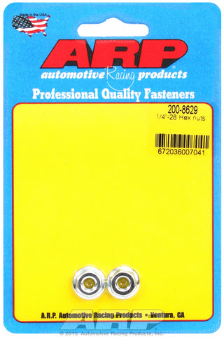 1/4-28 2-Pc Pack Serrated Flange Nut