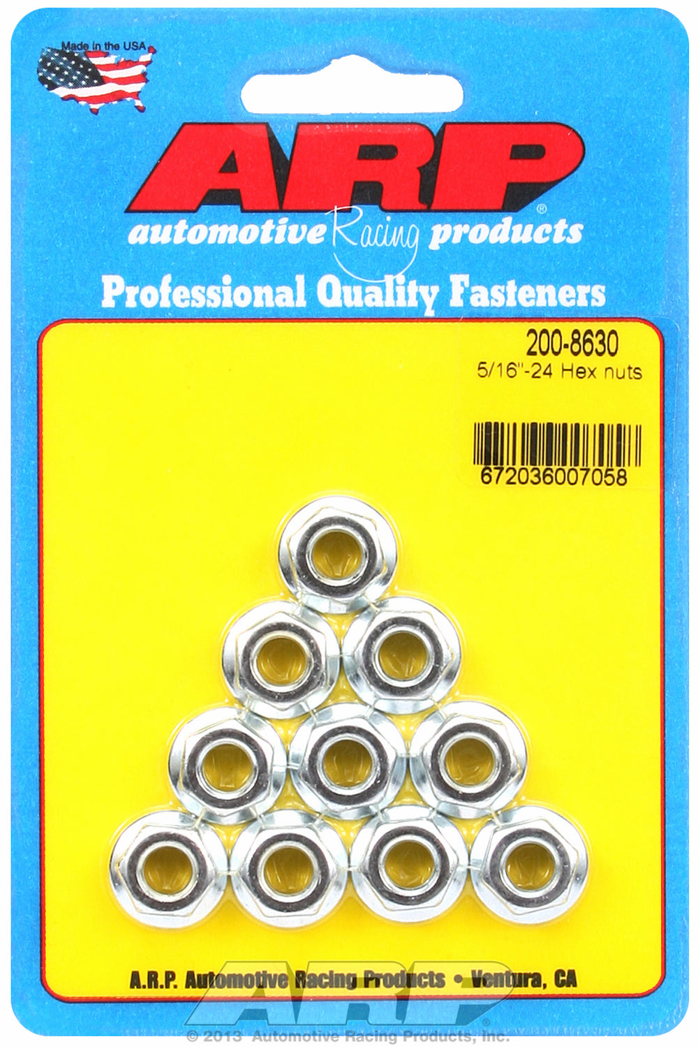 5/16-24 10-Pc Pack Serrated Flange Nut