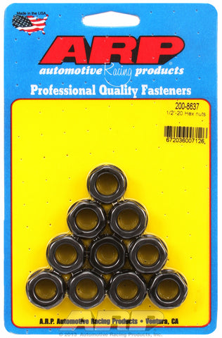 1/2-20 10-Pc Pack Hex Nut