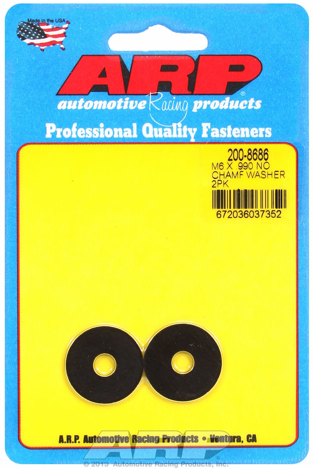 Black Oxide 2-PC Pack Metric Special Purpose Washers