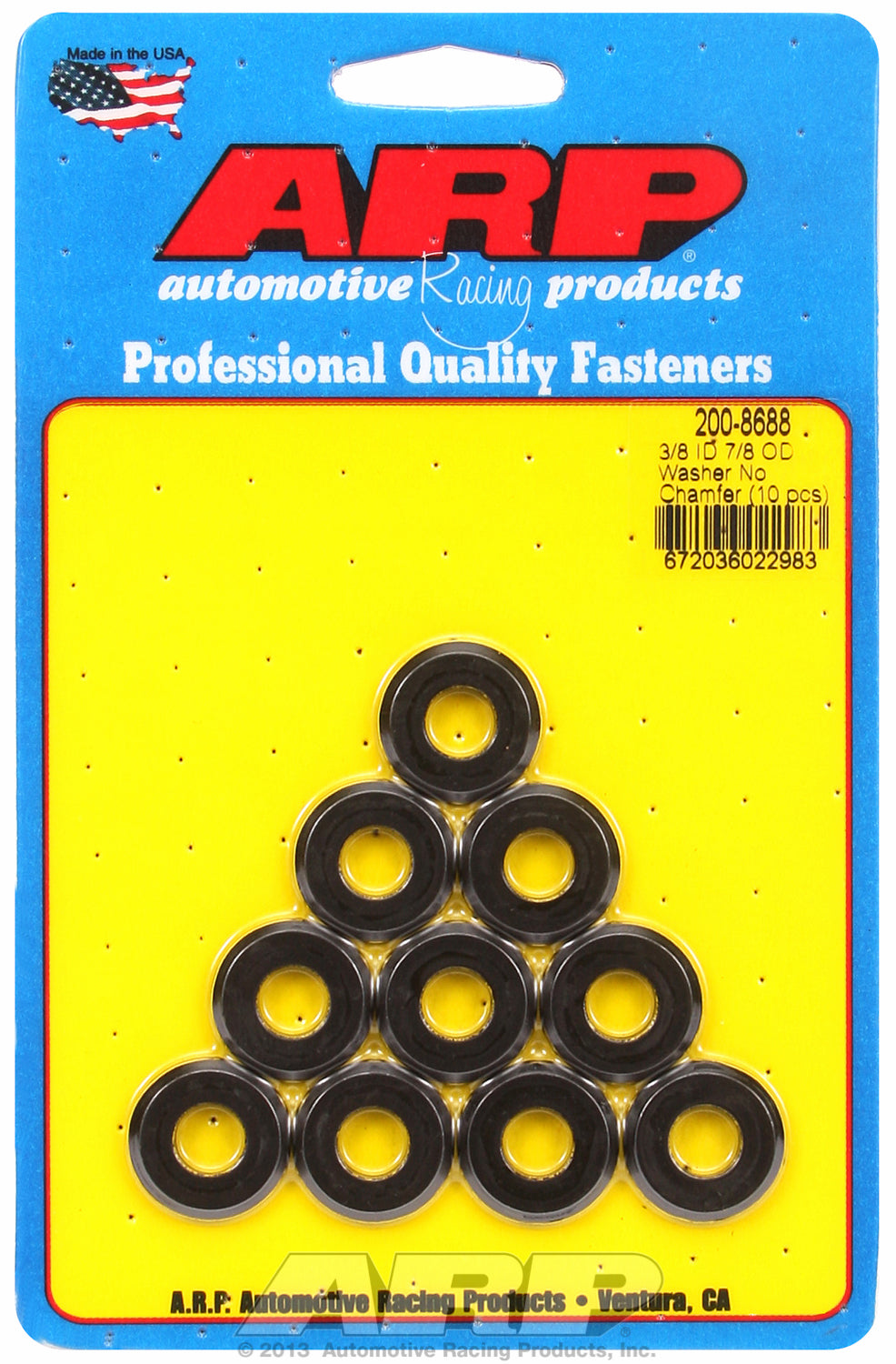 radiused O.D. 10-PC PackSAE Special Purpose Washers