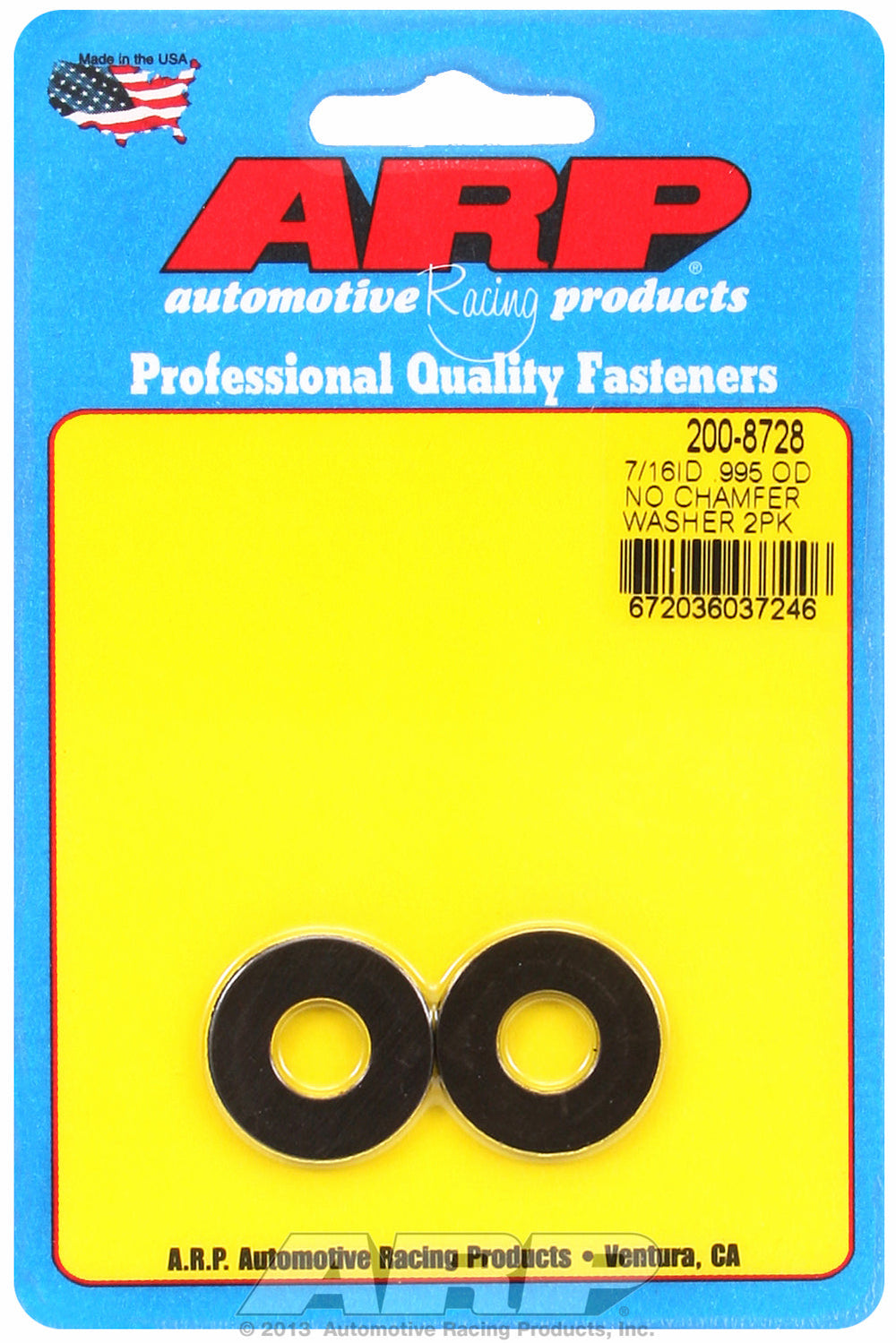 Black Oxide 2-PC PackSAE Special Purpose Washers