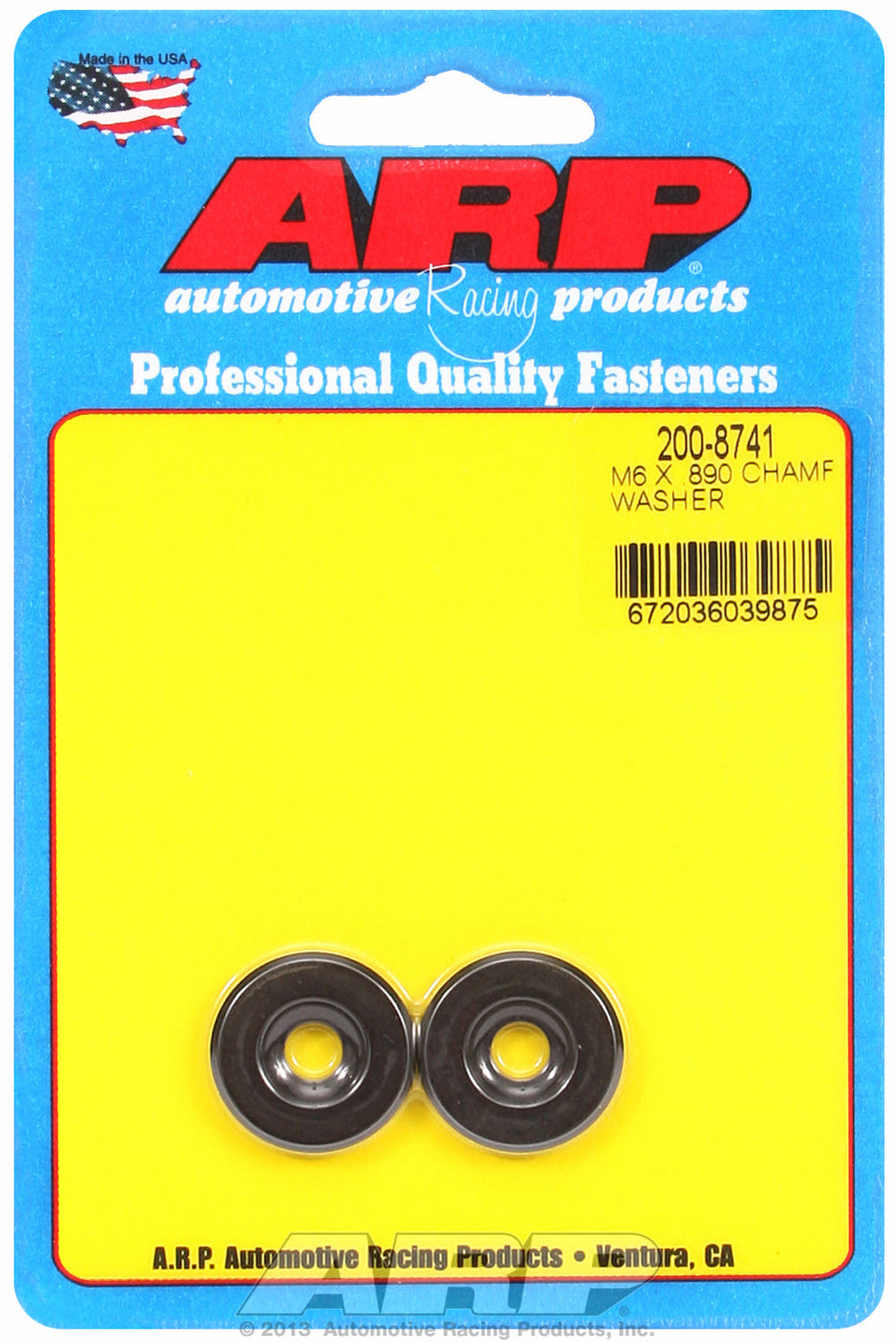 Black Oxide 2-PC Pack Metric Special Purpose Washers