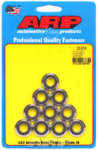 Black Oxide 10-PC Pack Metric Special Purpose Washers w/ Chamfer