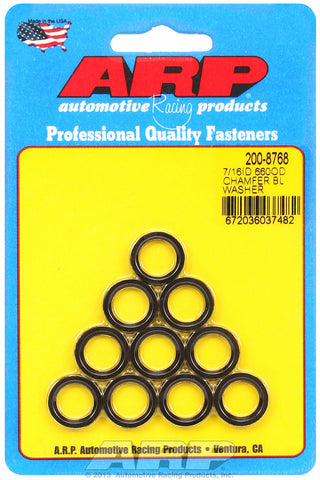 Black Oxide 10-PC PackSAE Special Purpose Washers w/ Chamfer