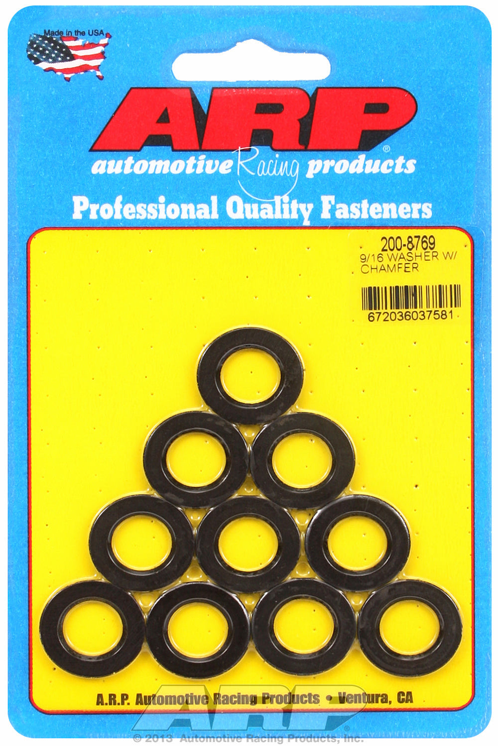 Black Oxide 10-PC PackSAE Special Purpose Washers