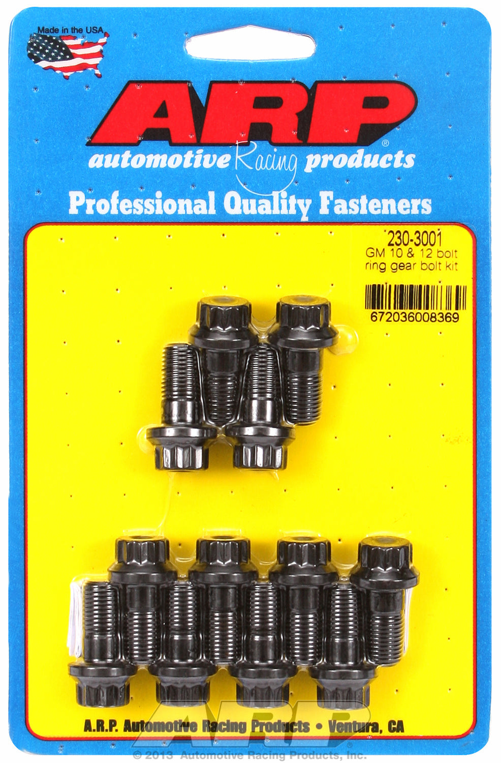 Ring Gear Bolt Kit for GM 8.2˝ 10-bolt and all 12-bolt