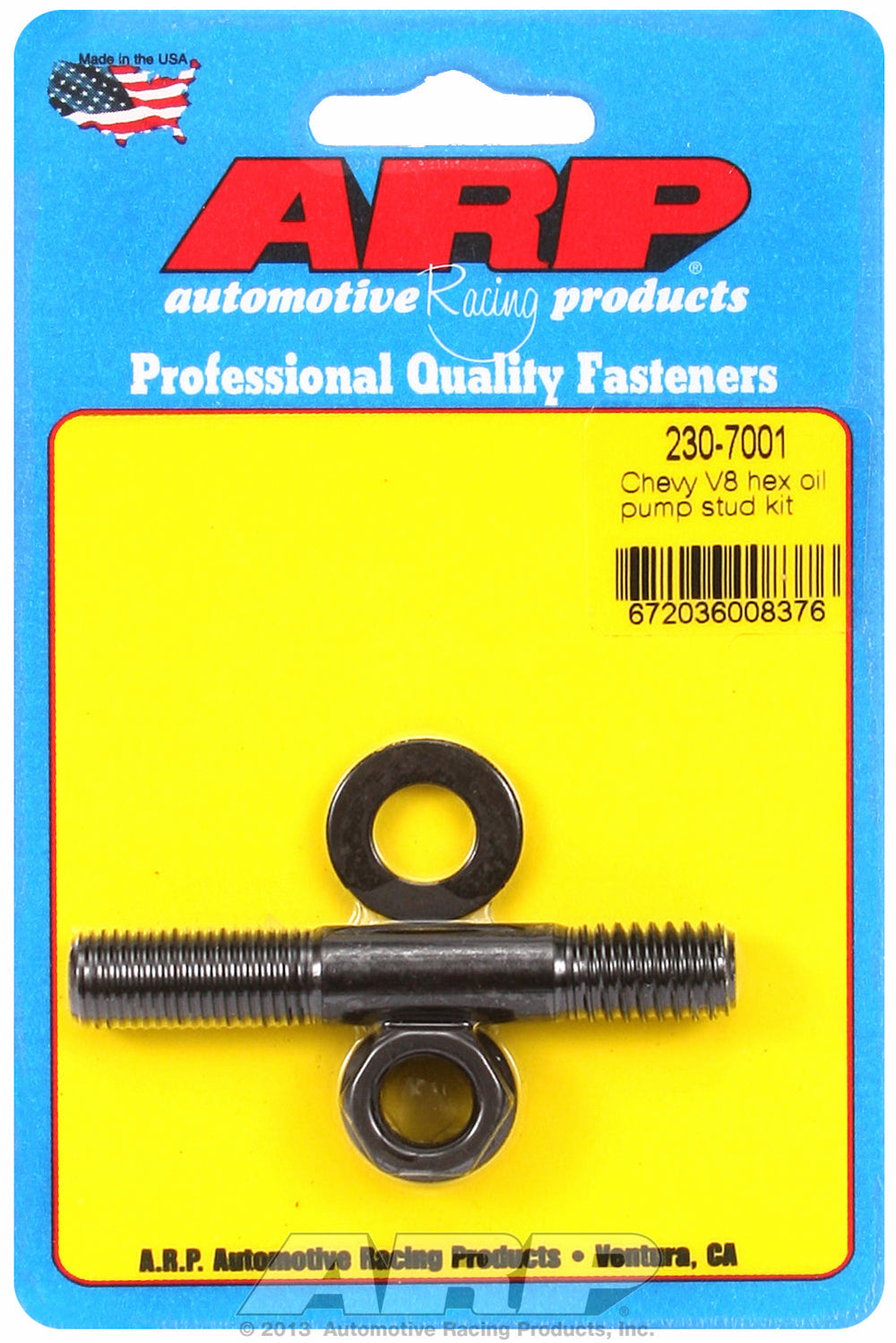 Oil Pump Stud Kit for Chevrolet Small Block Black Oxide - Hex Head