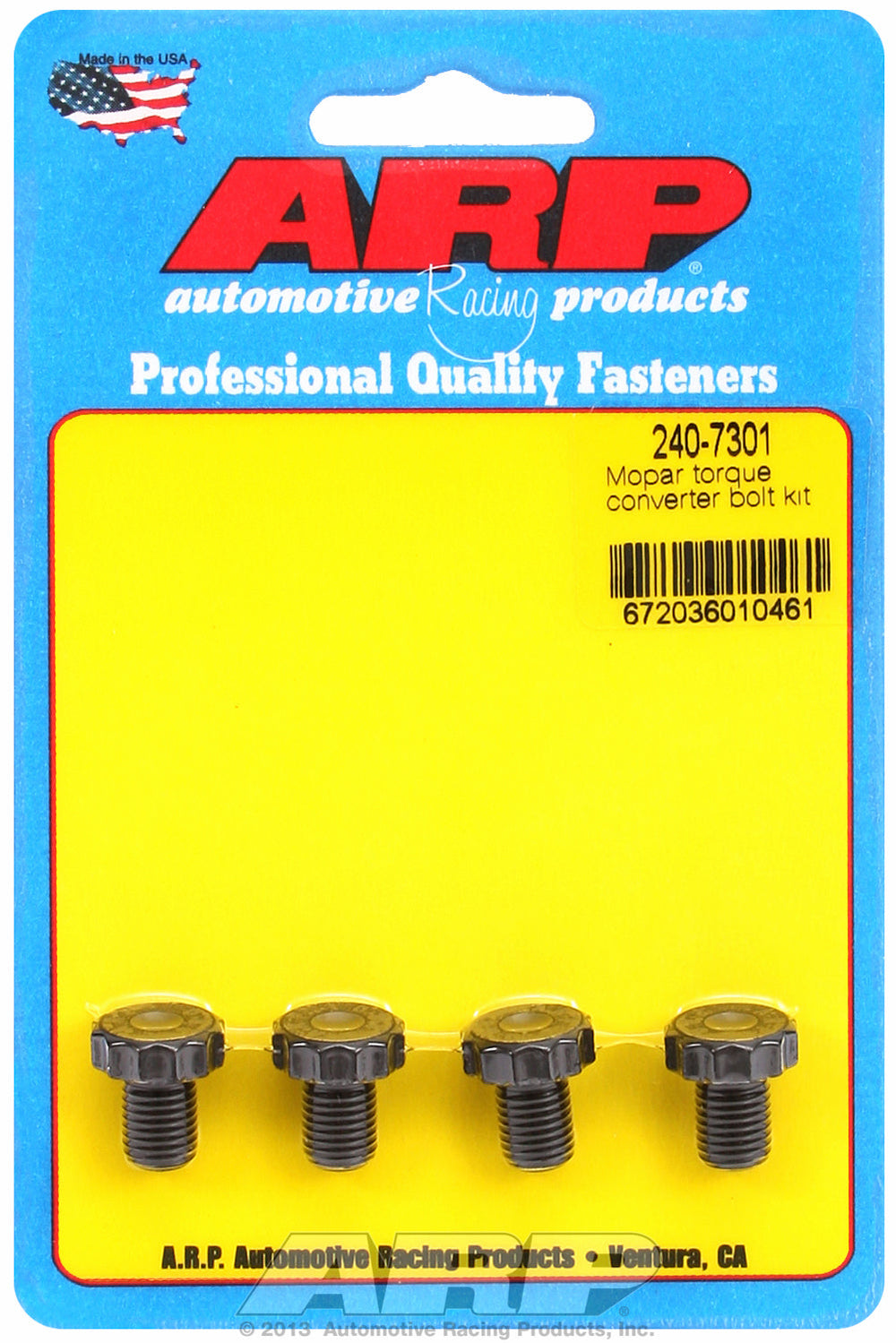Pro Series Torque Converter Bolts for Chrysler,Dodge Torqueflite 727 & 904 w/ production converter
