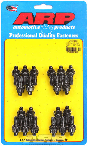 12-Pt Head Black Oxide Oil Pan Stud Kit for Chrysler KB Hemi, 1.300˝ U.H.L