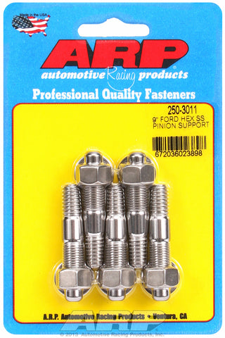 9˝ pinion support stud kit (hex, ss) for Ford 2 UHL 3/8-16, 3/8-24 Thread