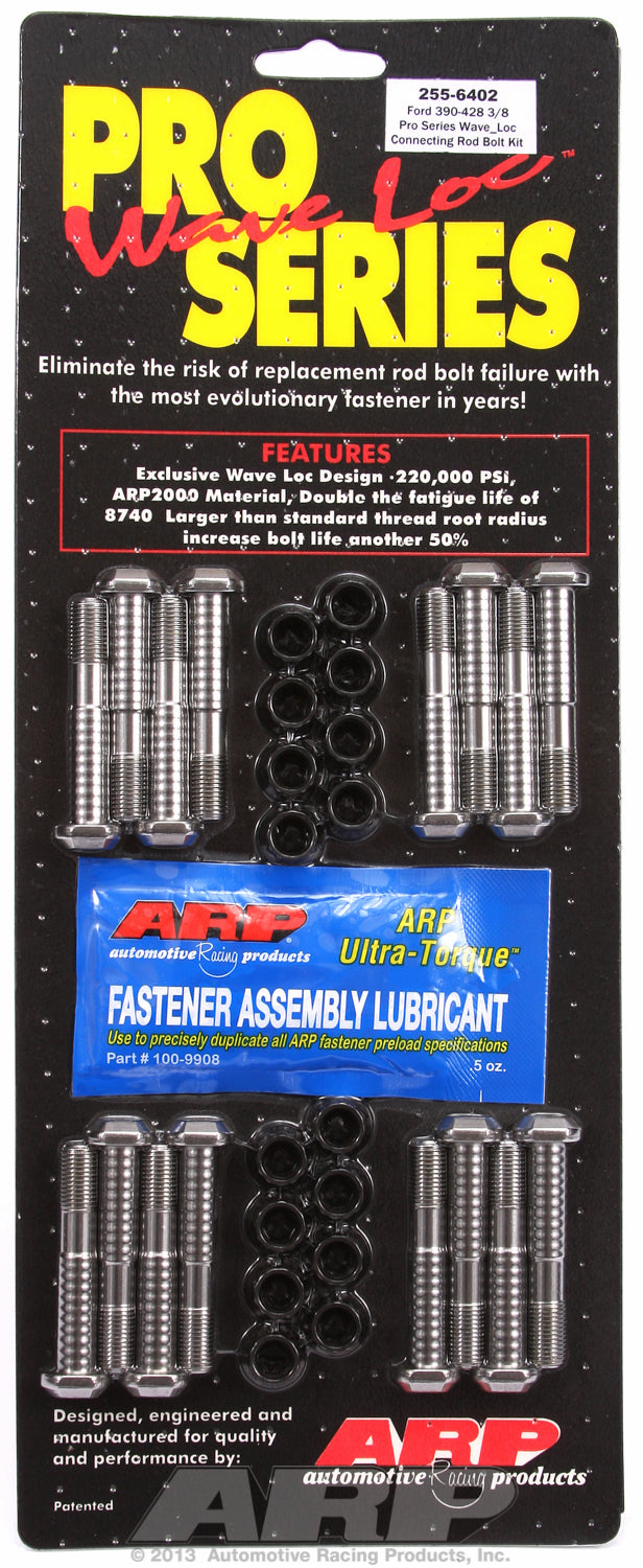 Pro Wave ARP 2000 Complete Rod Bolt Kit for Ford 390-406-410-427-428 cid FE Series