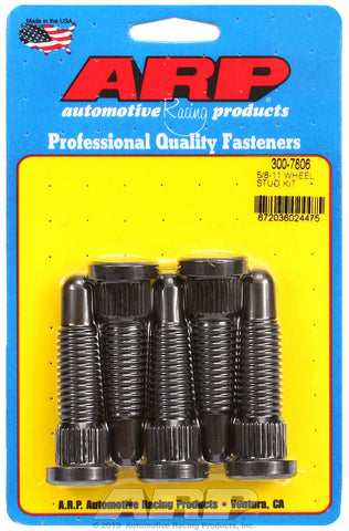 5/8-11 X 2.65 short knurl wheel stud kit