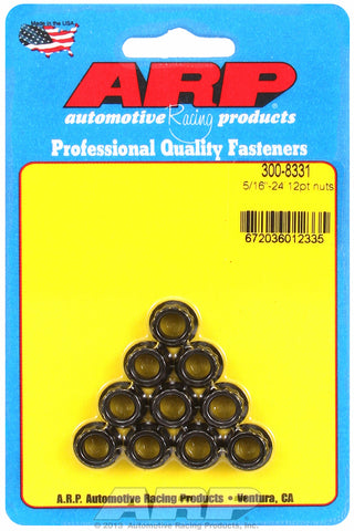 5/16in  8740 Black Oxide 12-pt Nut Kit