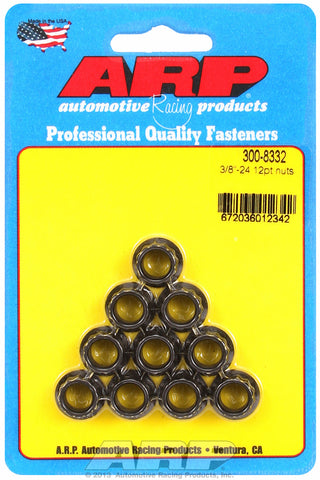 3/8in  8740 Black Oxide 12-pt Nut Kit