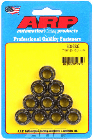 7/16in  8740 Black Oxide 12-pt Nut Kit