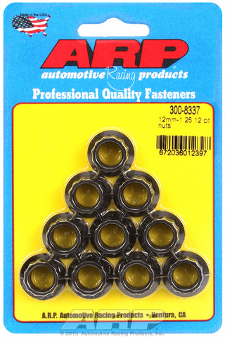 M12  8740 Black Oxide 12-pt Nut Kit