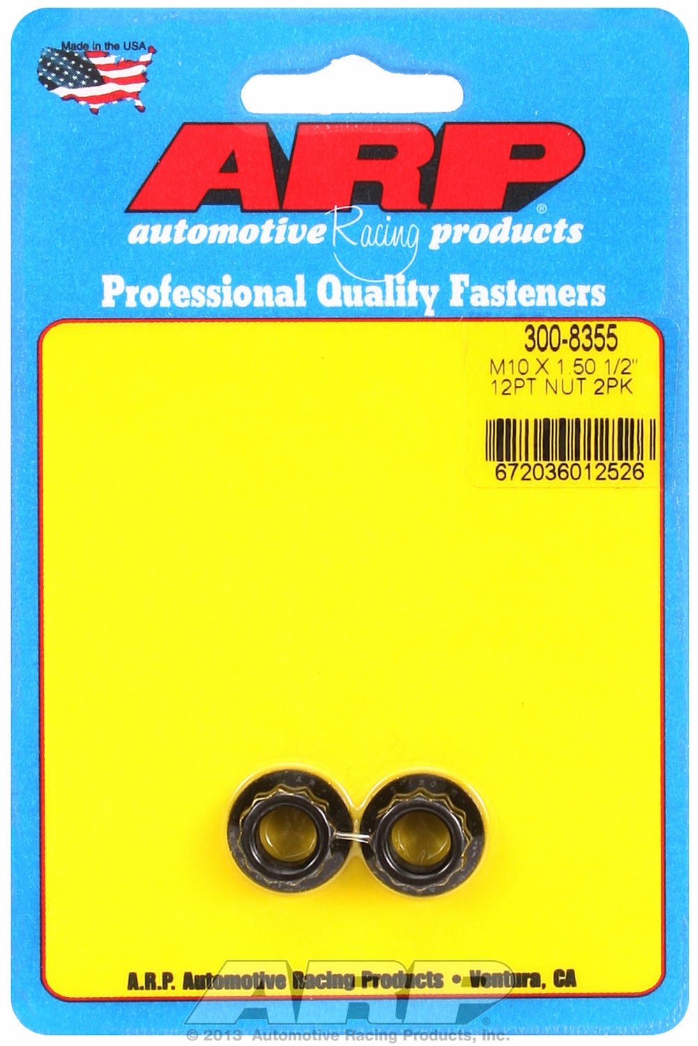 M10  8740 Black Oxide 12-pt Nut Kit
