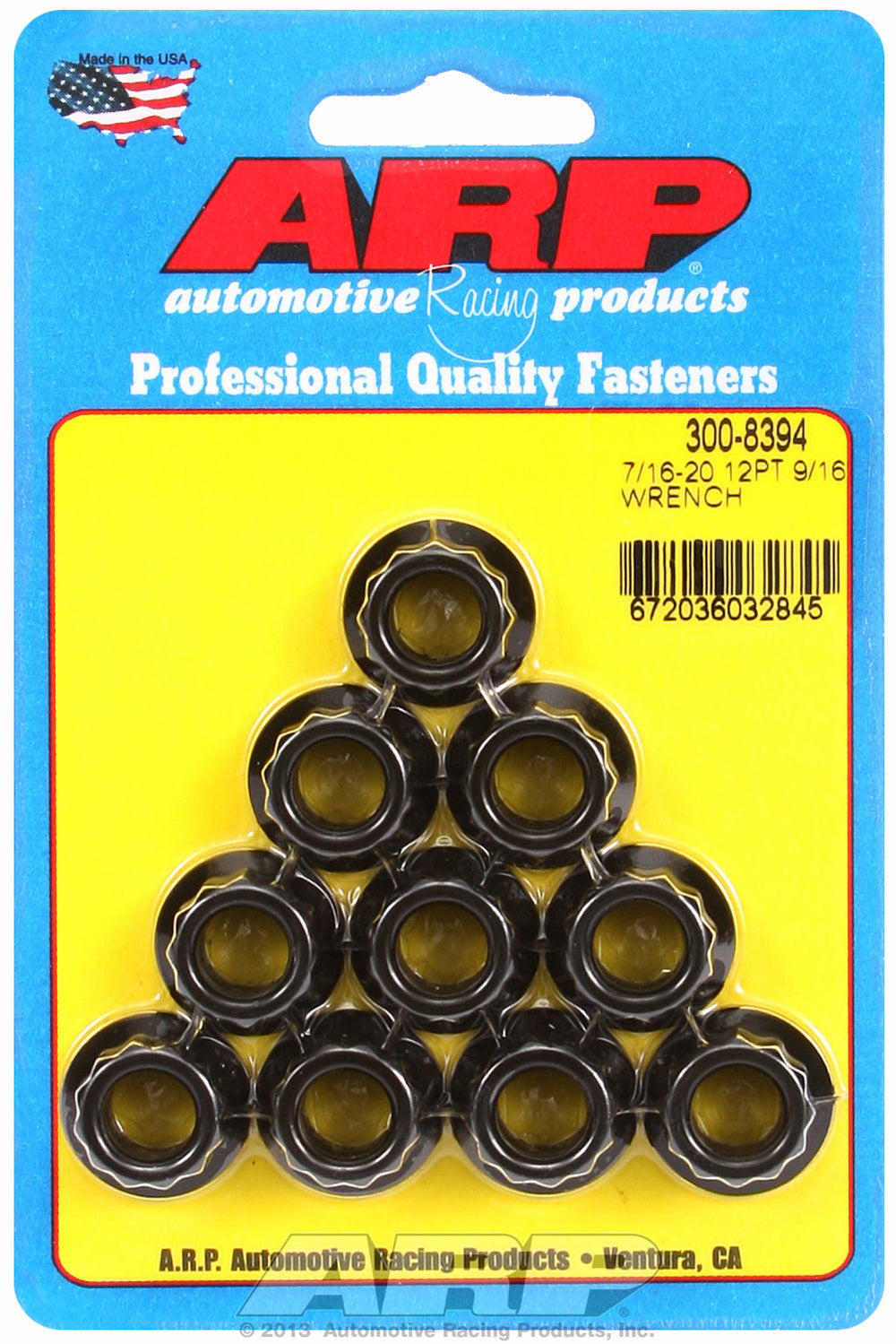 7/16in  8740 Black Oxide 12-pt Nut Kit